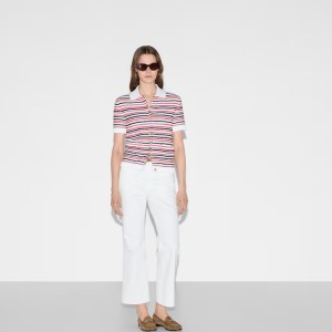GUCCI 파인 울 폴로 탑
