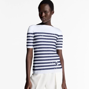 루이비통1AHJE0 Rope Stripes Knit Top