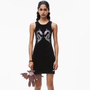 alexanderwangDRAGON CRYSTAL HOTFIX TANK MINIDRESS