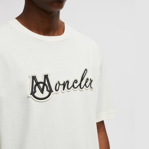 Moncler 자수 로고 티셔츠