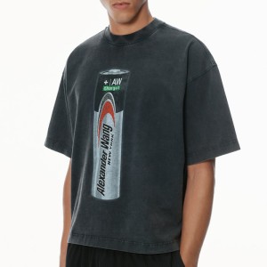 ALEXANDER WANG 배터리 프린트 핫픽스 반팔