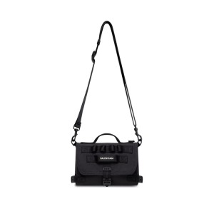 발렌시아가 아미 블랙 나일론 메신저 백 6561062BKPI1000 25*20*9cm